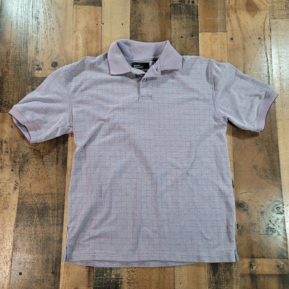 Mark Edwards Light Blue polo shirt size S Short Sleeved Classic Fit Swift-Dry